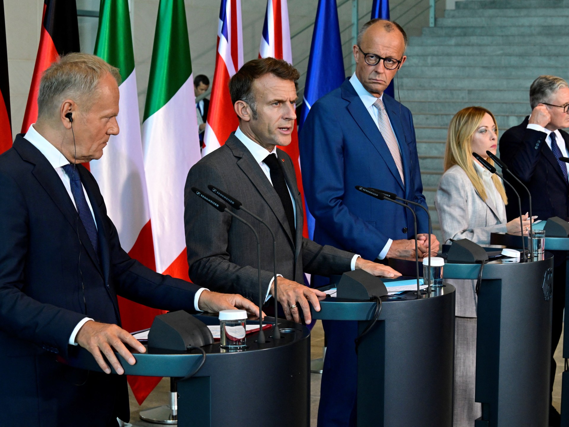 European leaders line up Ukraine pledge before NATO summit