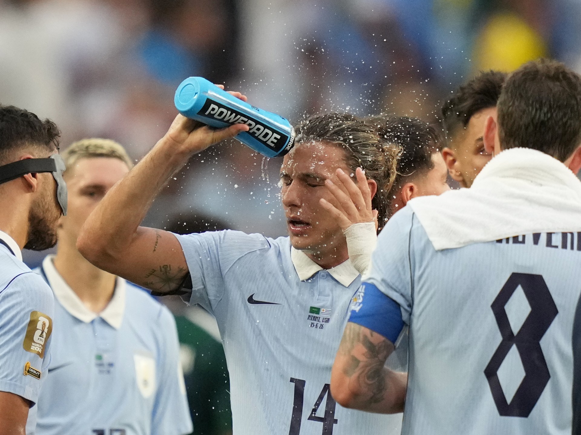 World Cup hydration breaks draw criticism over ads and disrupted play
