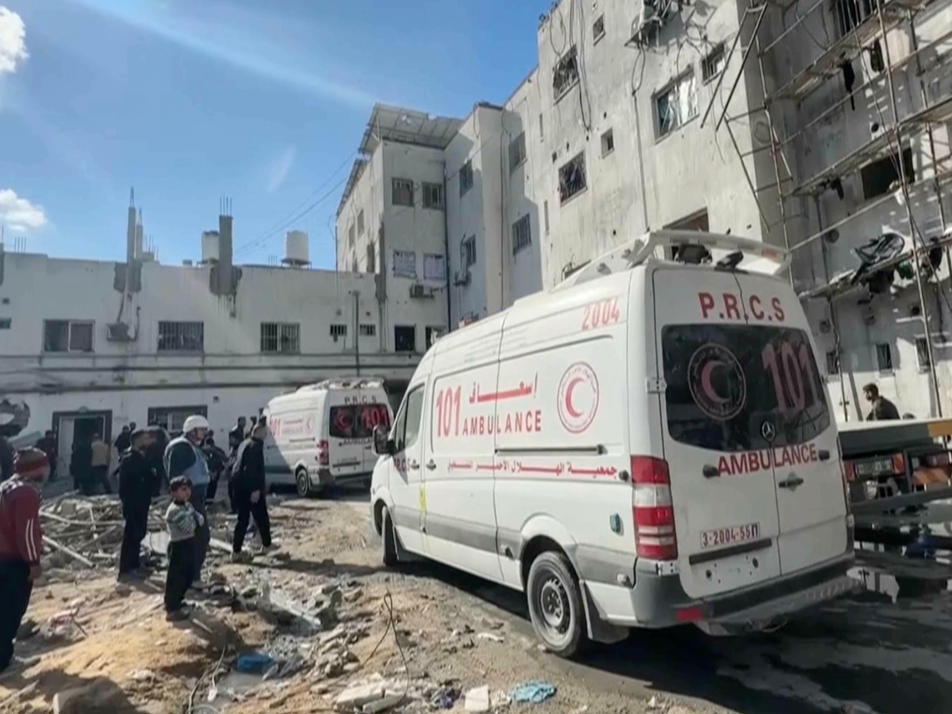 Drone strike wounds six at northern Gaza hospital