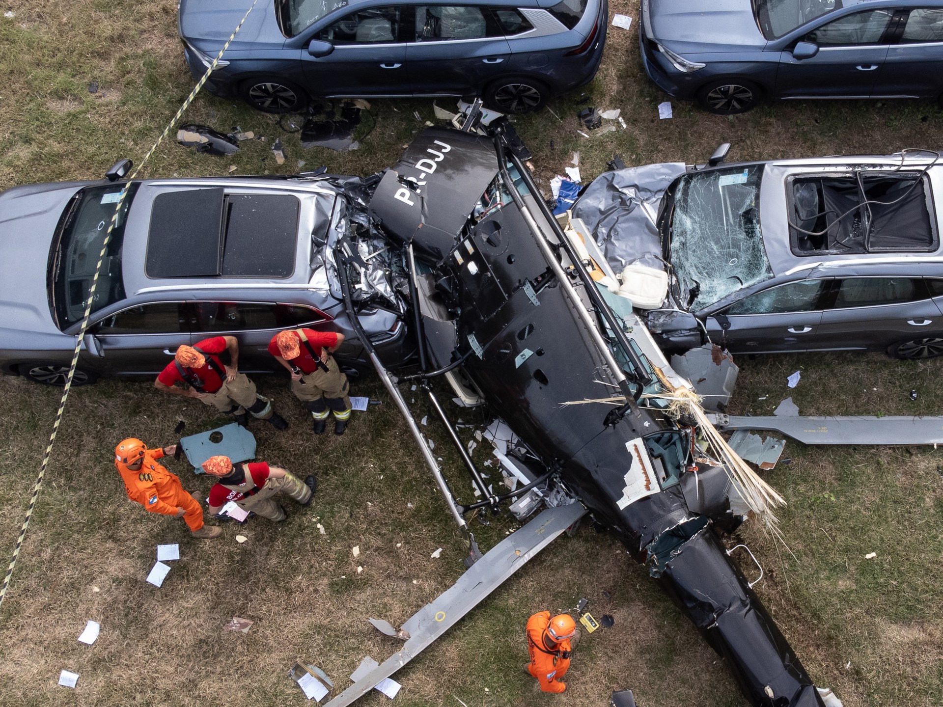 Six die after helicopters collide over Rio de Janeiro suburb