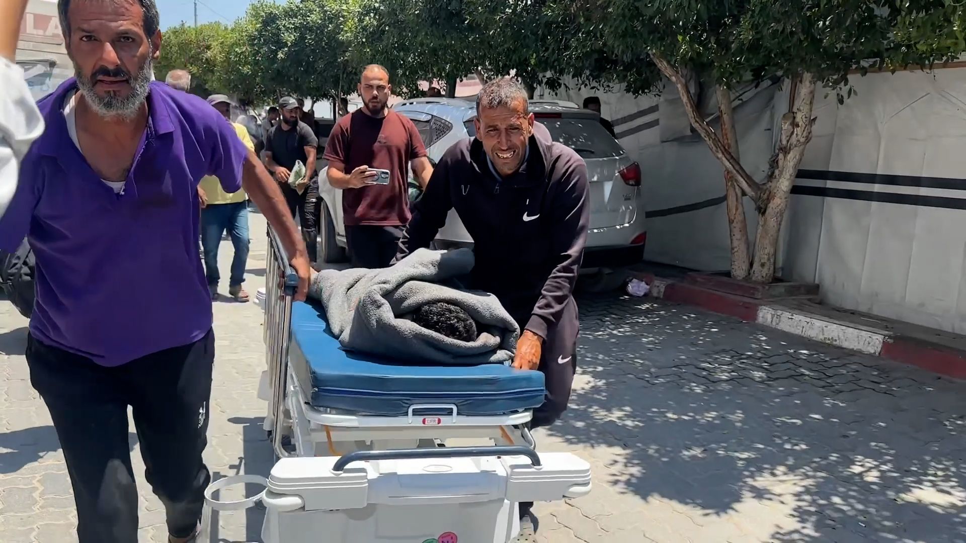 Israeli drone strike on Gaza tent kills two, including child