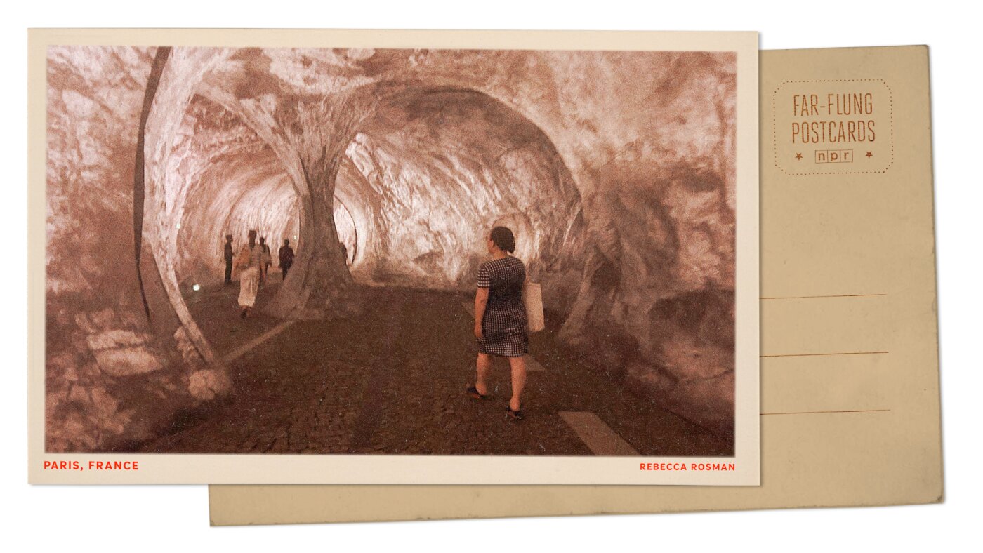 Paris bridge becomes a faux cave during heat wave