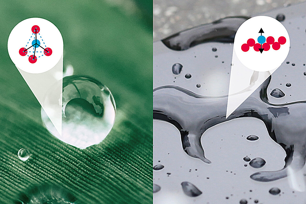 Simulations trace why water nanodrops spread on hydrophilic surfaces