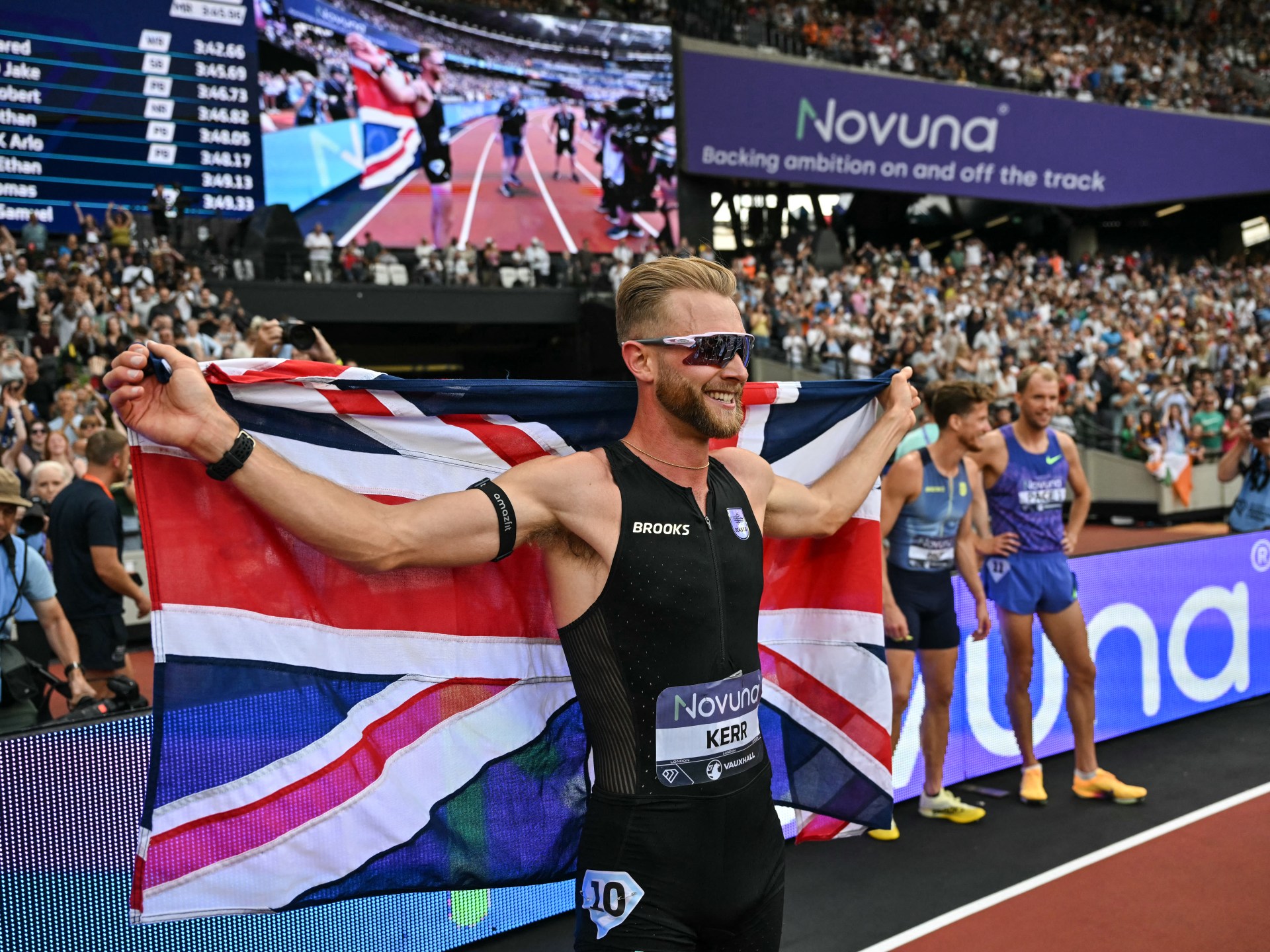 Kerr breaks 27-year-old mile world record in London