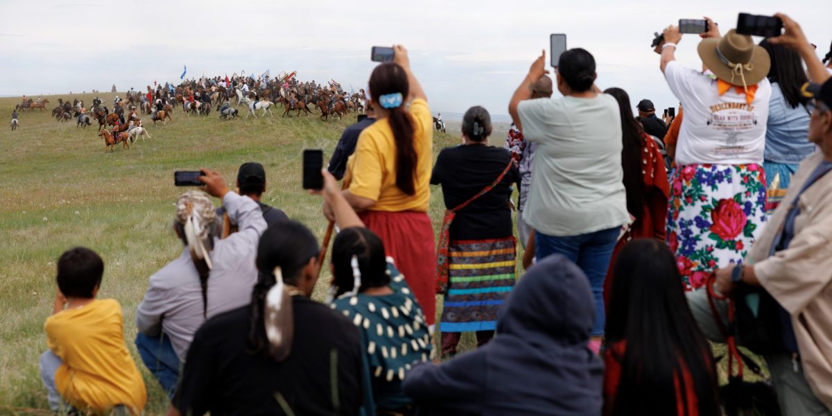 Tribes mark 150 years since Little Bighorn with rides and reenactments