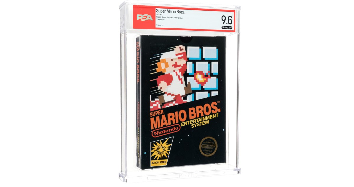 Sealed Super Mario Bros. copy sells for $3 million at auction