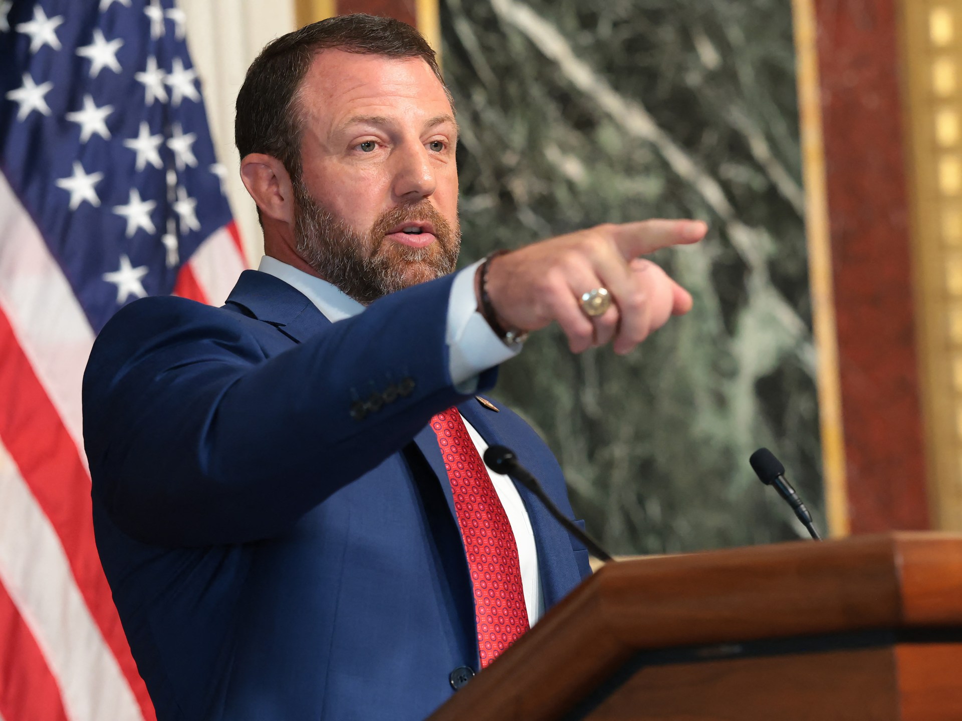 Mullin warns states could lose funds over Trump election demands