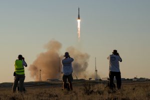 U.S.-Russian crew docks at space station after Baikonur launch