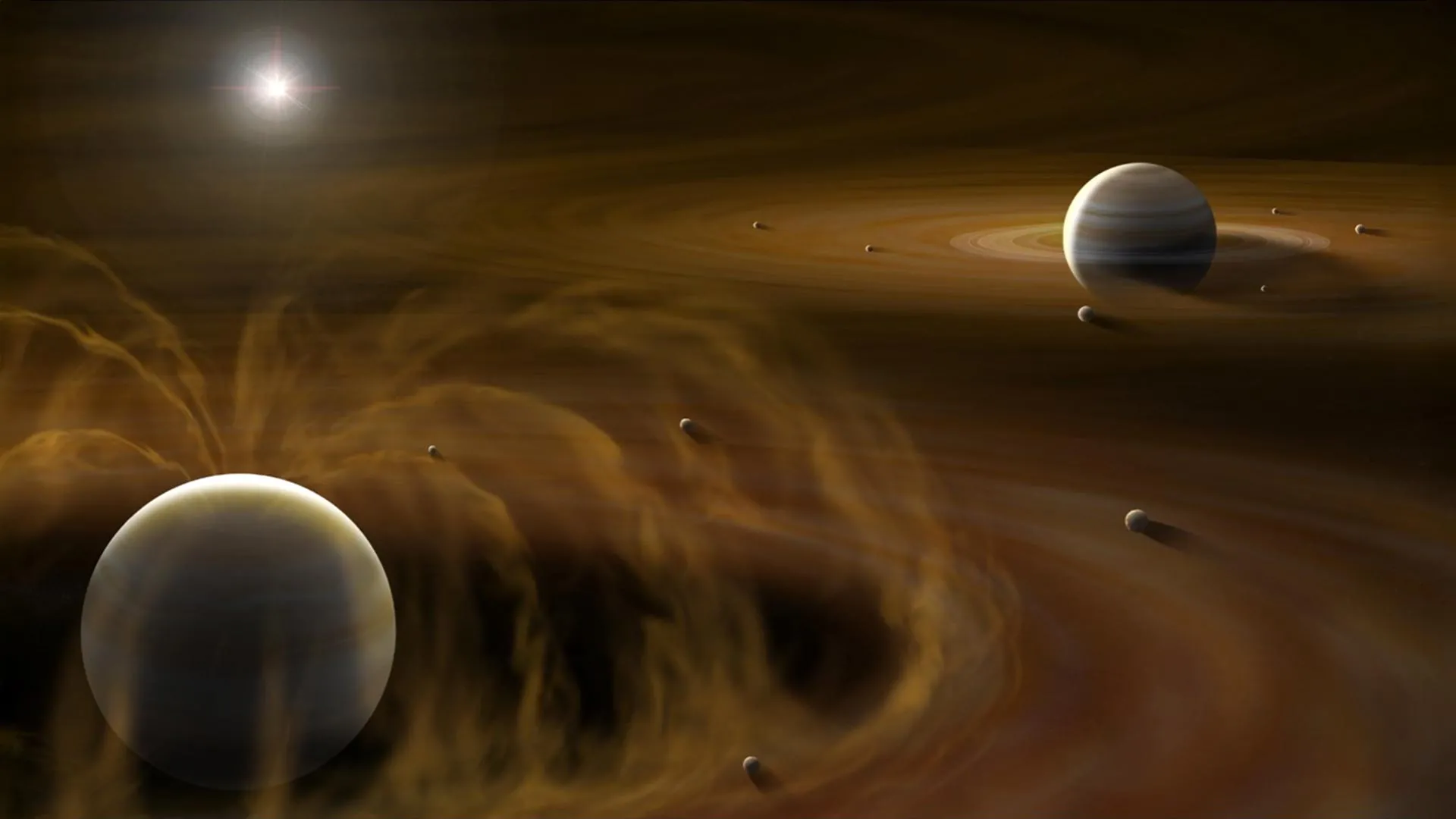 Why Jupiter has giant moons may come down to its early magnetic field
